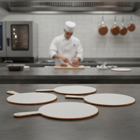 Melamine Round Handled Paddle 320mm for Creative Displays