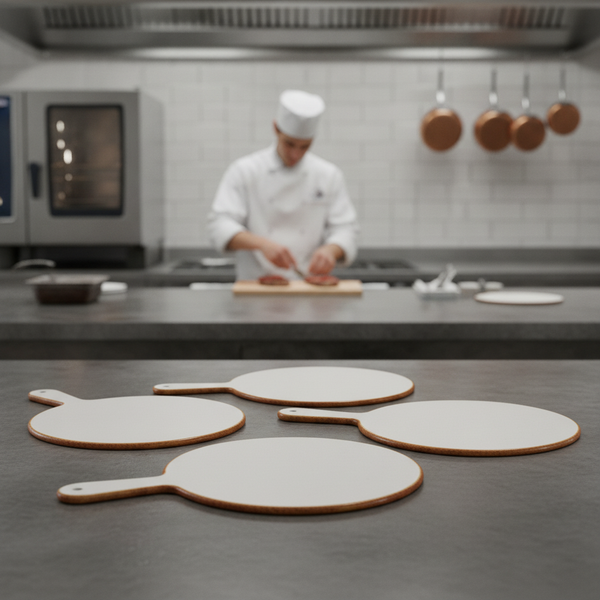 Melamine Round Handled Paddle 320mm, Melamine, pack of 4