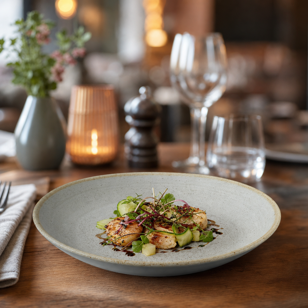 Coupe Plates 165mm Grey Porcelain for Hospitality Settings (Pack of 12)