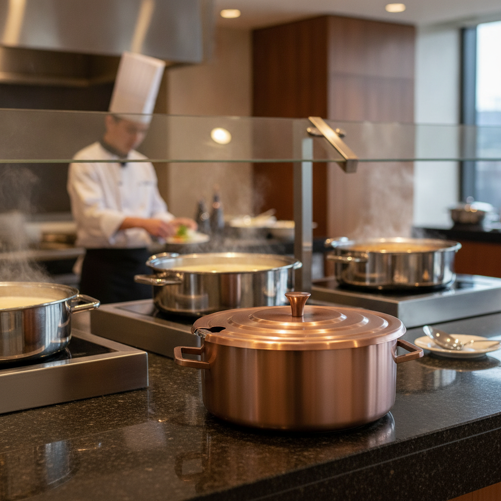 Stainless Steel Round Soup Chafer 5.2L for Buffets