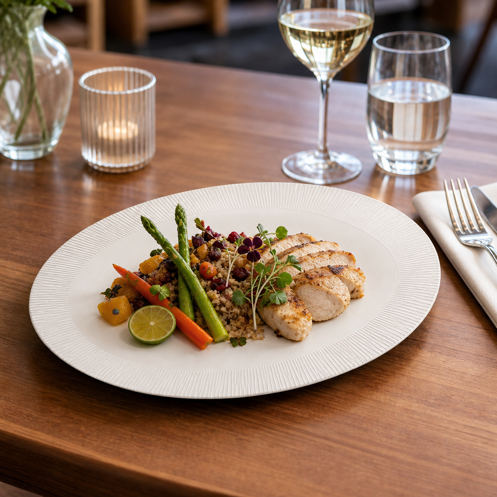 Oval Plates x 203 152mm Porcelain for Elegant Food Presentation (Pack of 12)