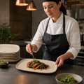 Coupe Platters 340mm Vitrified Stoneware for Catering & Hospitality (Pack of 12)