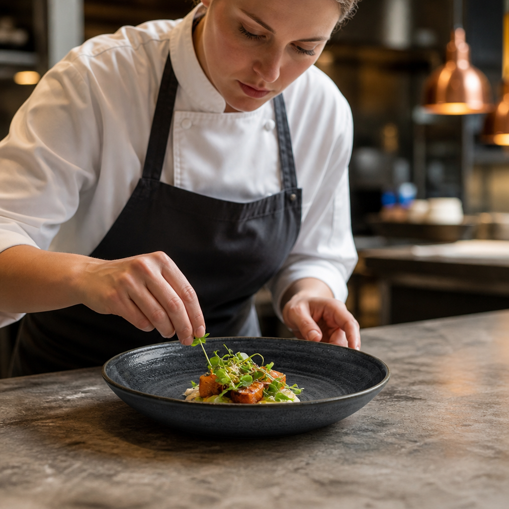 Stonecast Raw Coupe Bowls in Black, 184mm for Restaurants & Cafés
