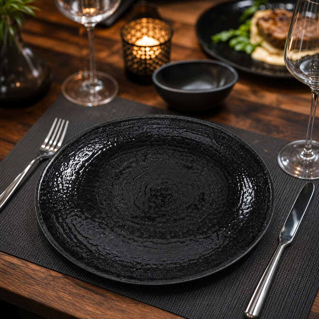 Coupe Plates 217mm Vitrified Ceramic for Hospitality Use (Pack of 12)