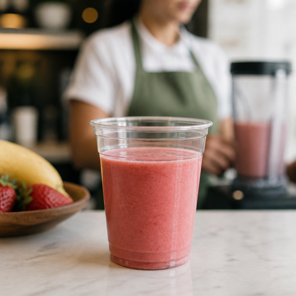 Clear rPET Smoothie Cup 12oz for Refreshing Beverages (Pack of 800)