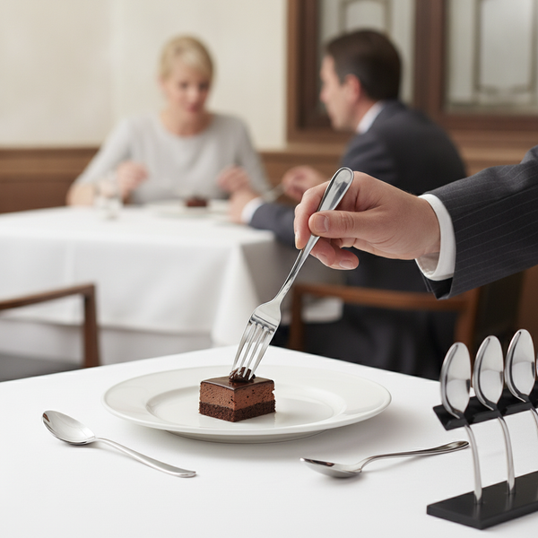 18/10 Stainless Steel Dessert Forks, Stainless Steel, pack of 12