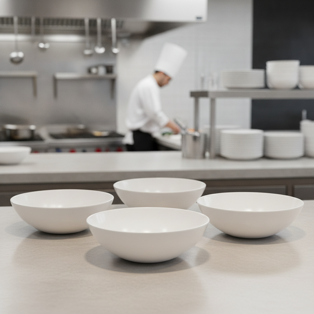 Melamine Buffet Bowls 0.6L for Catering & Hospitality (Pack of 4)