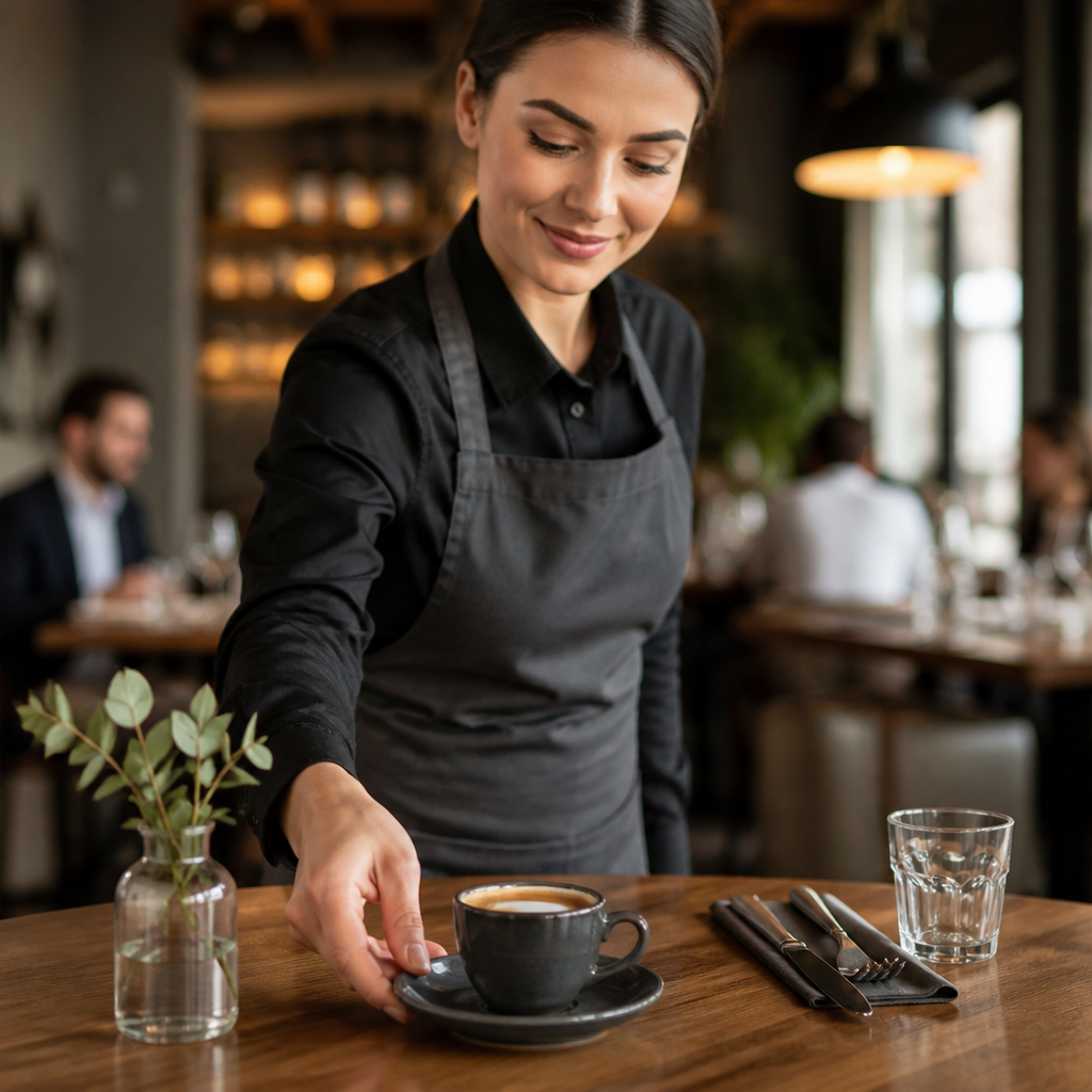 Espresso Saucers Iron Black Porcelain for Coffee Shops (Pack of 12)