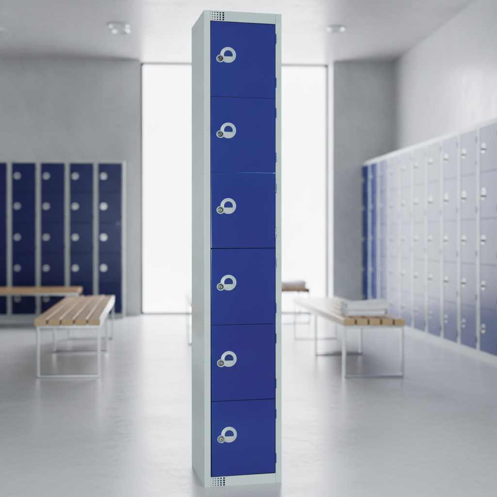 Powder Coated Steel Lockers 300mm Deep for Changing Rooms