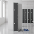 Powder Coated Steel Double Door Lockers 450mm Deep for Secure Storage