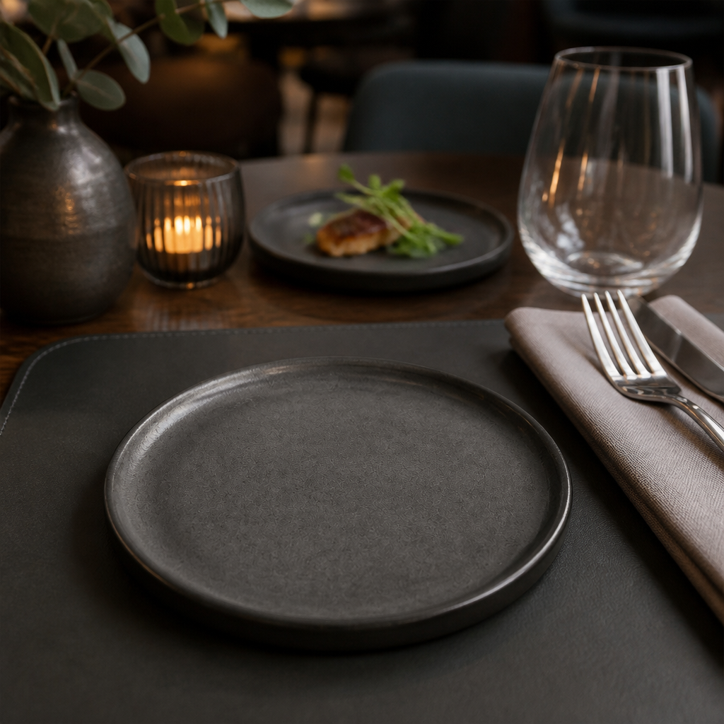 Plates 165mm Grey Vitrified Stoneware for Unique Dining Experiences (Pack of 24)