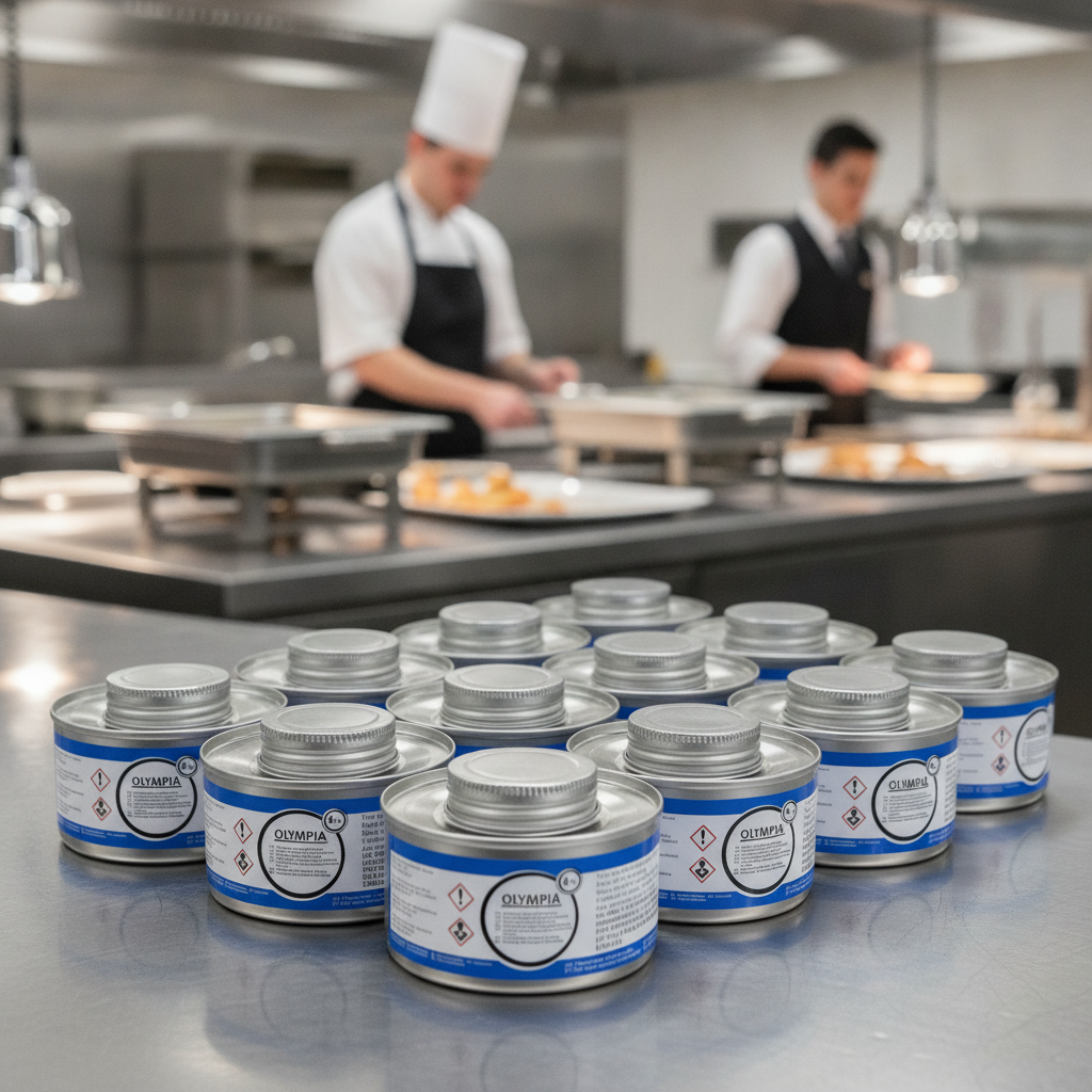 Stainless Steel Liquid Chafing Fuel 4 Hour for Mobile Catering (Pack of 12)