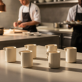 Porcelain Pourer 40ml in Matt Sand for Catering & Hospitality (Pack of 6)