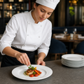 Wide Rim Dinner Plates 160mm White Porcelain for Restaurants & Catering (Pack of 12)