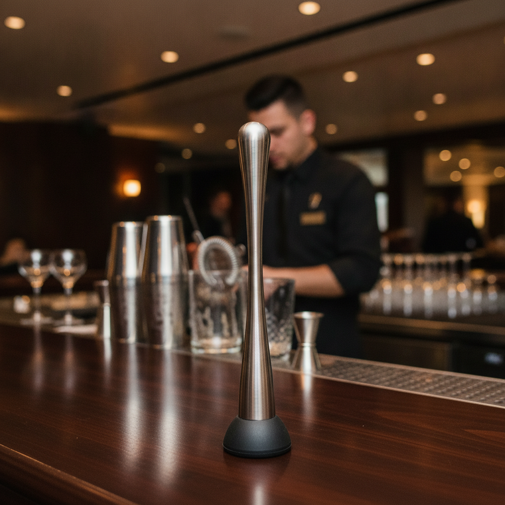 Stainless Steel Muddler 230mm for Cocktail Preparation