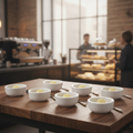 Porcelain Butter Dishes 65mm for Restaurants & Cafés (Pack of 6)