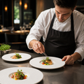 Gourmet Small Well Plates 285mm Vitrified Ceramic for Hospitality Environments (Pack of 6)