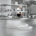 Polypropylene Small Round Food Container Lids 375ml for Home Delivery (Pack of 500)