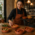 Tapas Dishes Earthenware 130mm Terracotta for Serving Snacks (Pack of 24)