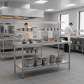 304 Stainless Steel Prep Station 1800x600mm for Commercial Kitchens