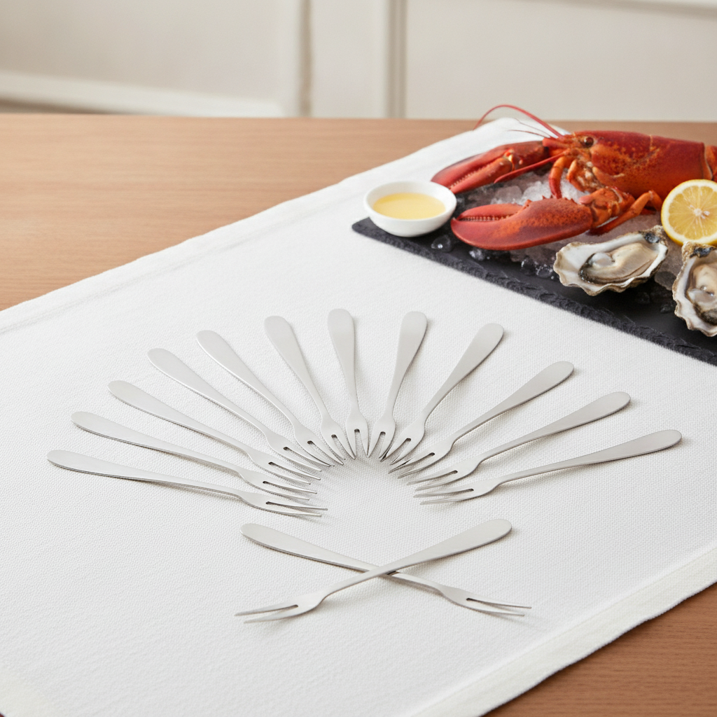 18/0 Stainless Steel Lobster Picks for Seafood Dining (Pack of 12)