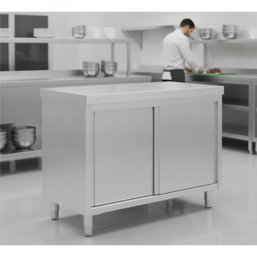 Stainless Steel Floor Standing Cupboard 900x1200mm for Kitchen Storage