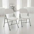 Steel Frame and Polypropylene Foldaway Utility Chairs 810x490mm for Events (Pack of 2)