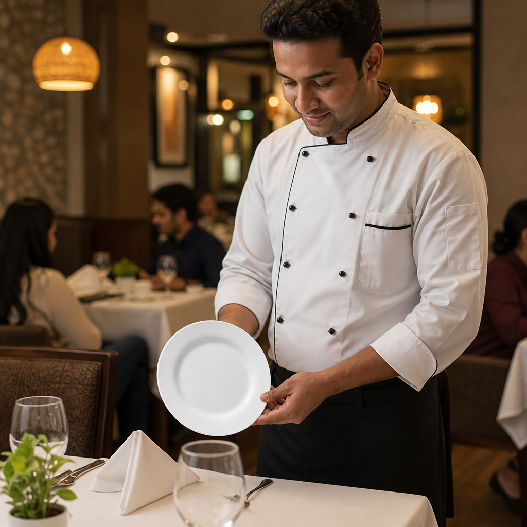 Round Plates 150mm Melamine for Catering & Hospitality (Pack of 12)