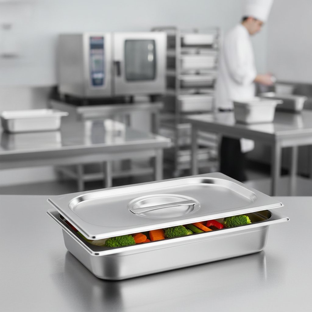 201 Stainless Steel Gastronorm Lid for Food Storage