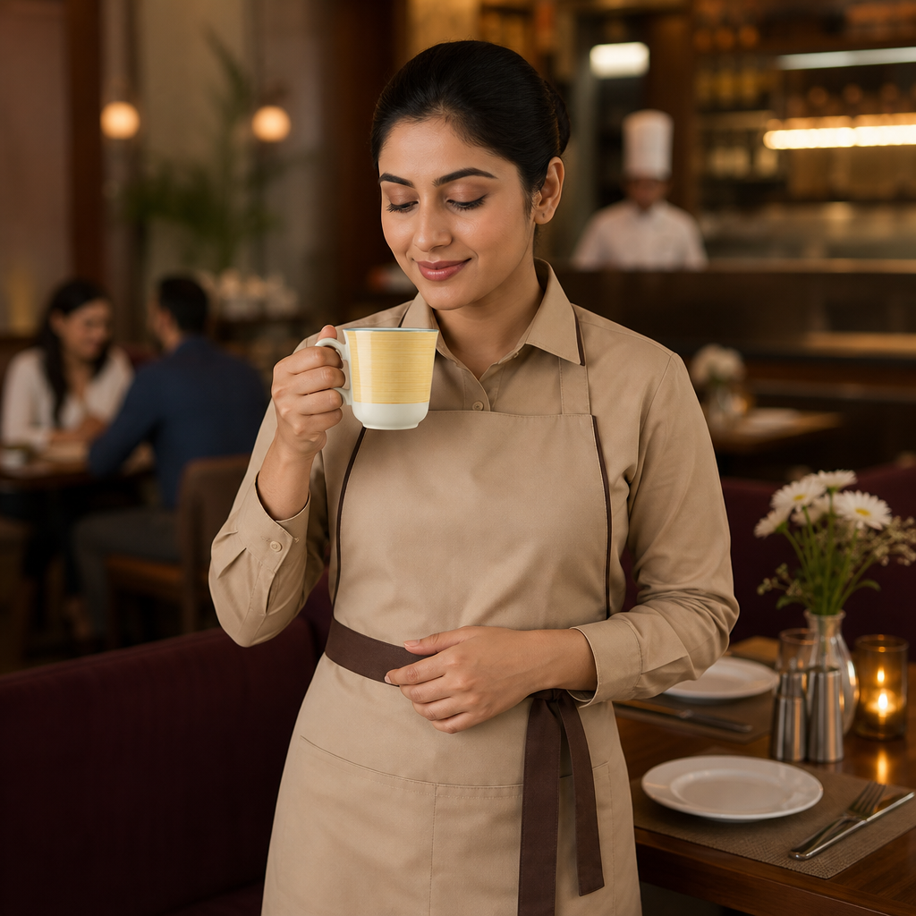 Club Mug Alumina 285ml Yellow Vitrified Ceramic for Cafés (Pack of 36)