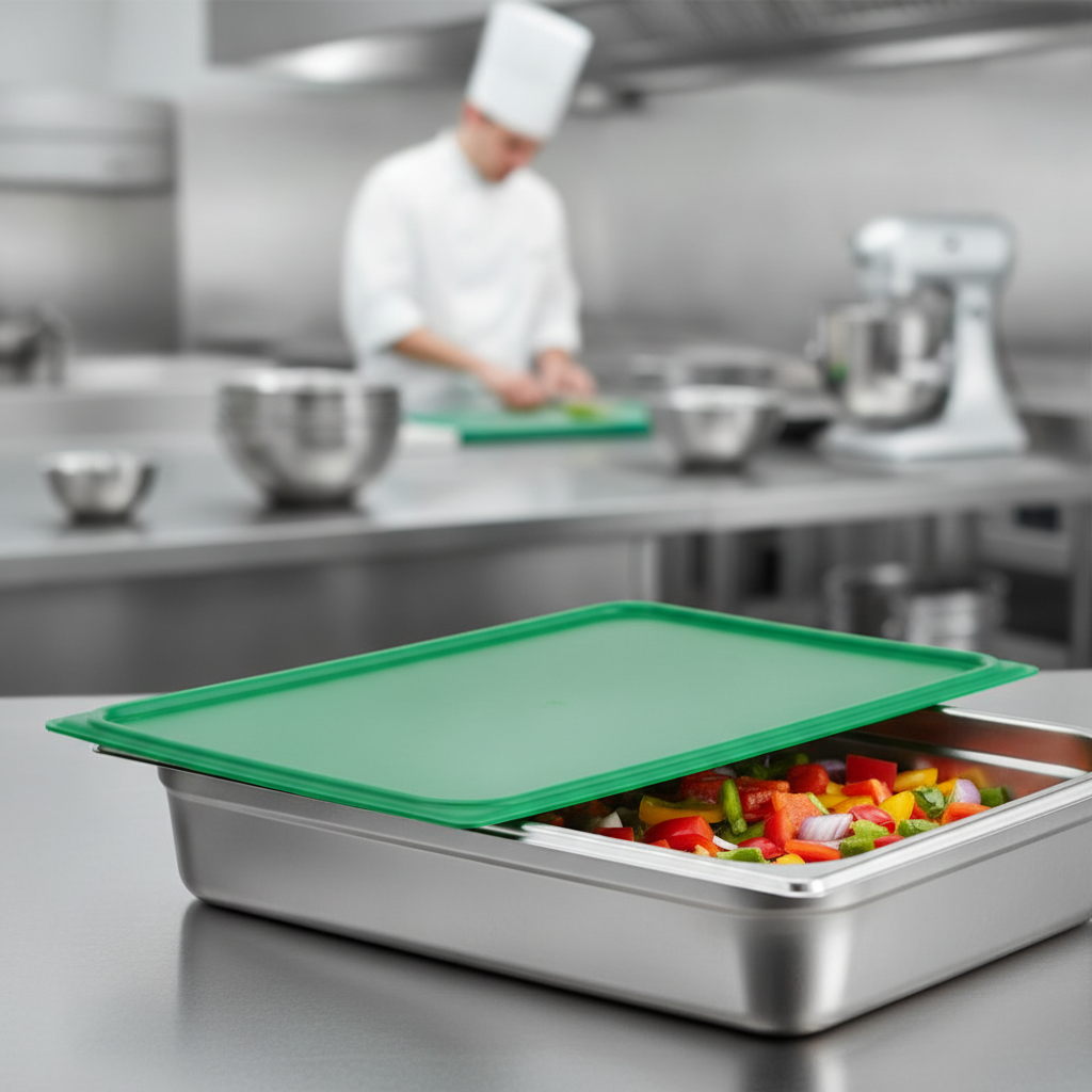 Polypropylene Seal Lid Green 1/1 GN for Food Storage
