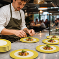 Slimline Plates 202mm Yellow Porcelain for Cafés & Restaurants (Pack of 24)