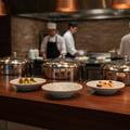 Melamine Round Dish 80mm for Buffet Service