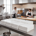 Paperboard Recyclable Cake Box 8x8in for Bakeries (Pack of 250)