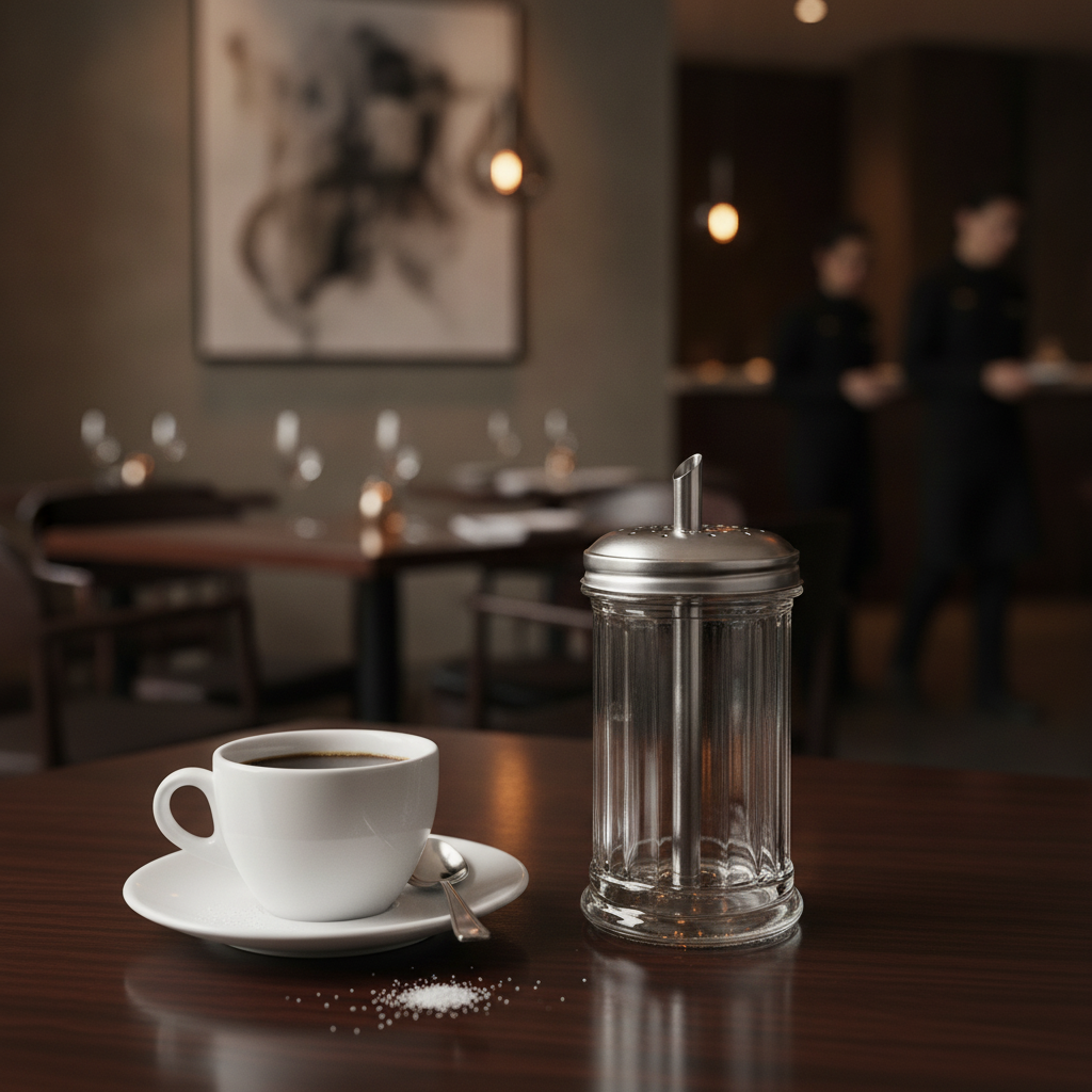 Glass Sugar Pourer 340ml for Coffee Service