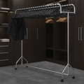 Epoxy Coated Steel Twin Top Garment Rail for Hotels & Restaurants