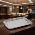 Chrome Food Presentation Tray 410 x 310mm for Weddings & Buffets
