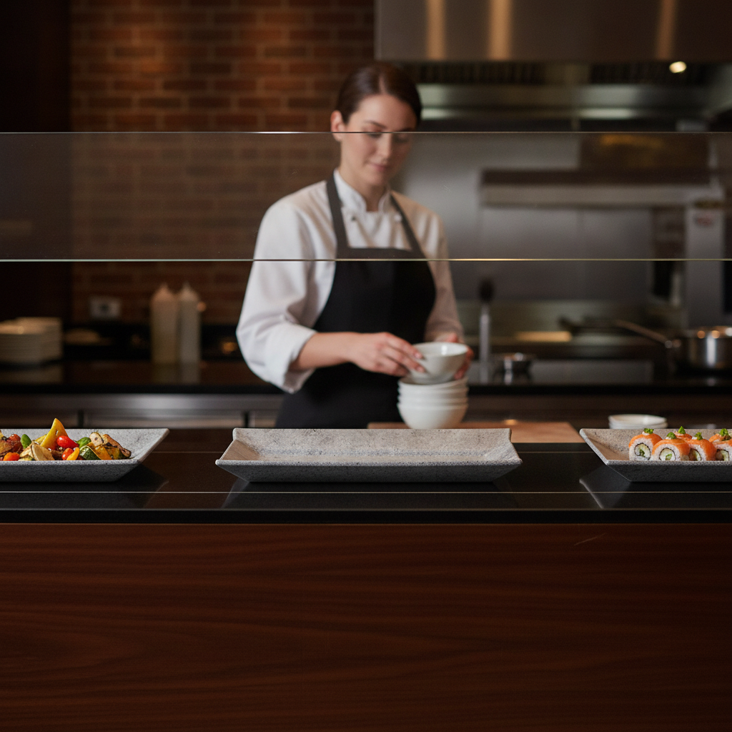 Melamine Grey GN 1/3 Tray for Buffets & Catering