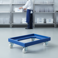 Polyethylene Dolly for 600x400mm Trays in Blue for Food Industry