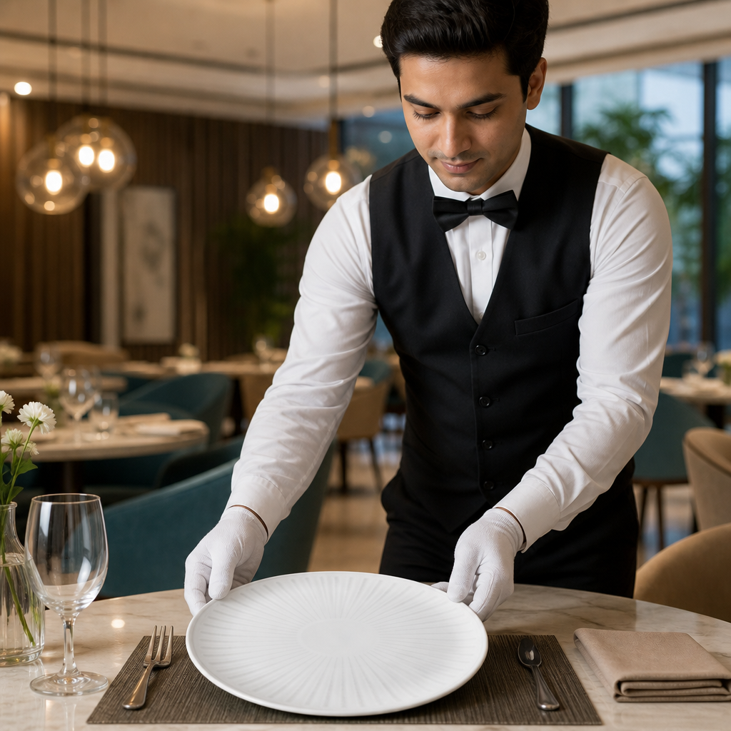 Coupe Plates 285mm Vitrified Ceramic for Dining (Pack of 12)