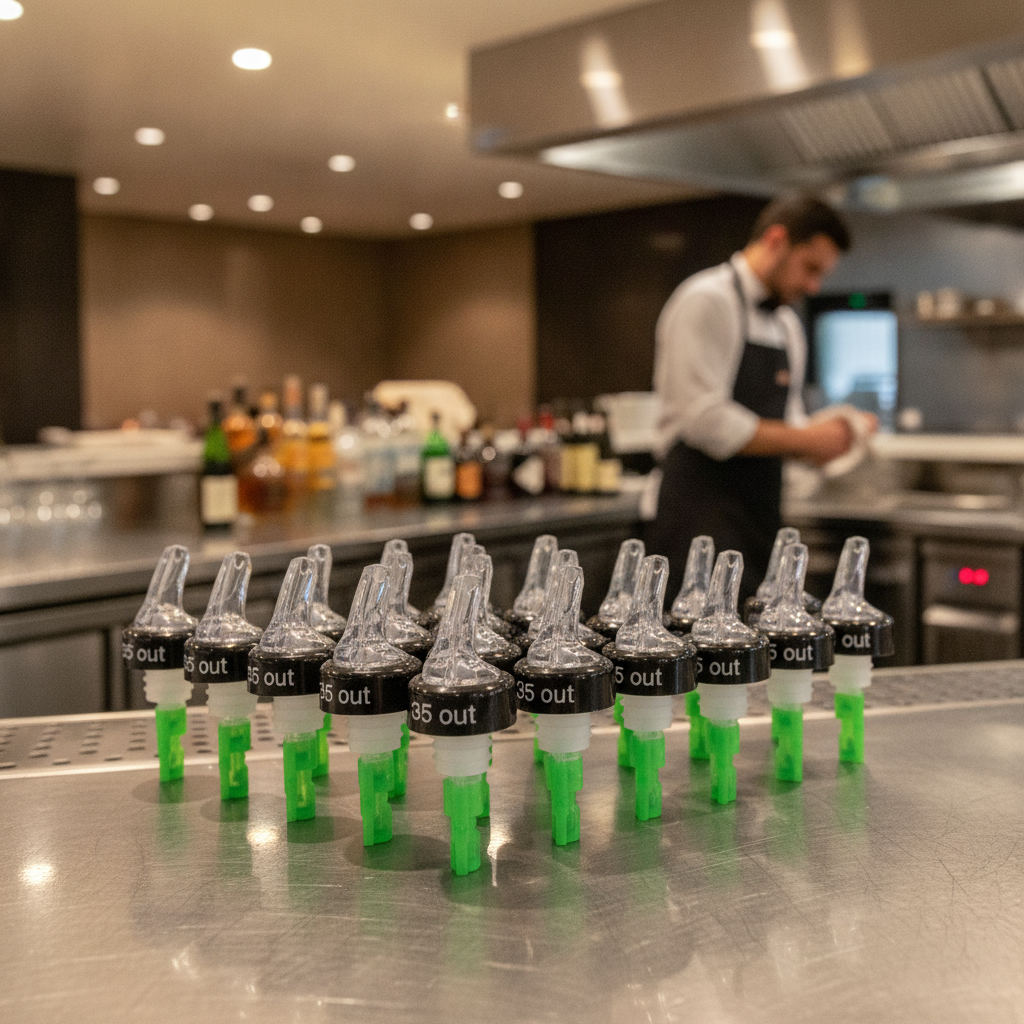 Plastic Clear Quick Shot Pourer 35ml for Efficient Serving (Pack of 12)