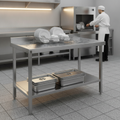 304 Stainless Steel Pass Through Dishwasher Table 600mm for Busy Kitchens