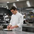 Polycotton White Le Mans Chef Jacket for Professional Kitchens