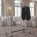 Heavy Duty Steel Garment Rail for Hotels & Events