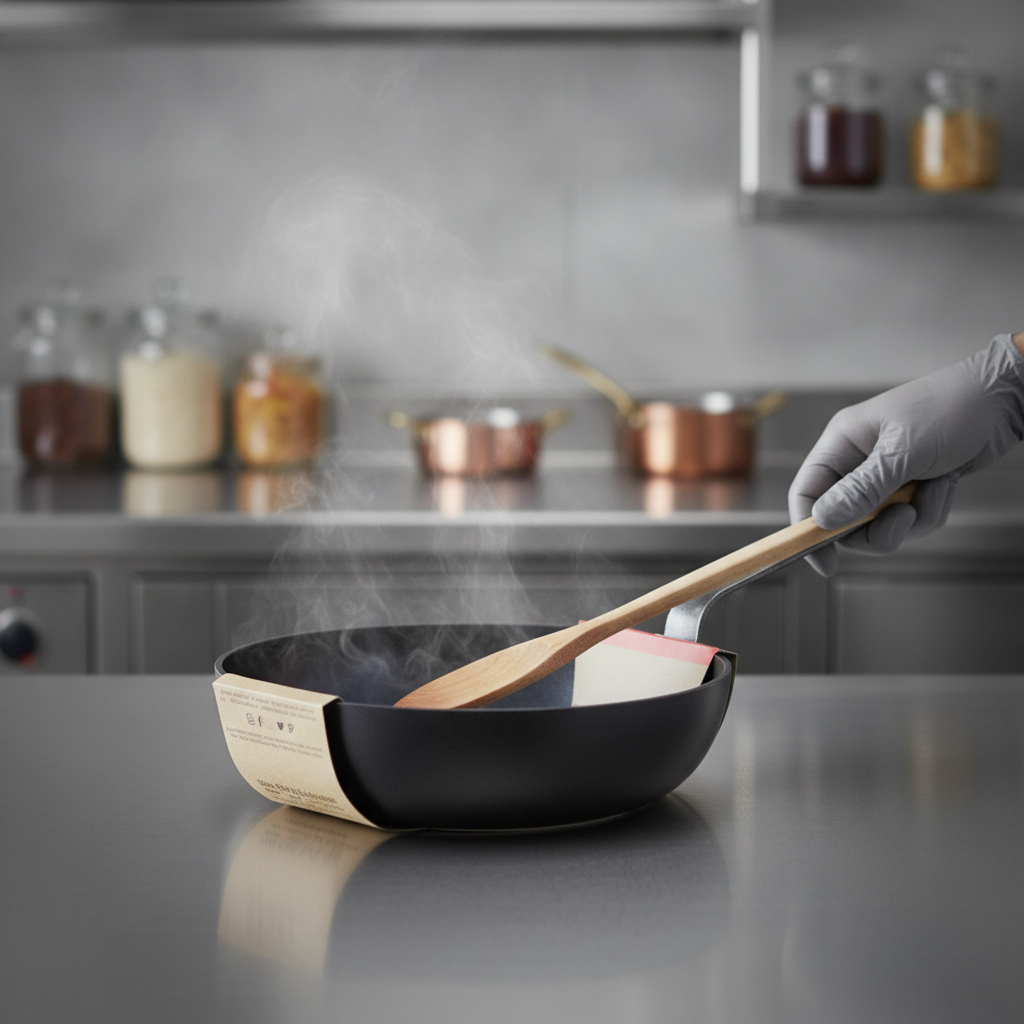 Aluminium Non-Stick Rounded Sauté Pan 28cm for Professional Kitchens