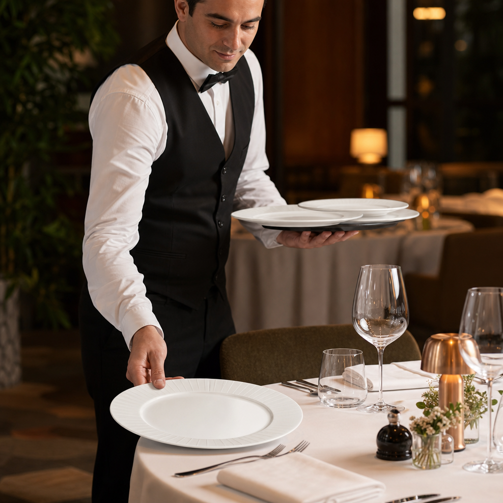 Rim Plates 255mm Ceramic for Upscale Dining (Pack of 24)