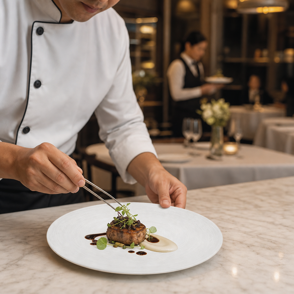 Plates 210mm Vitrified Ceramic for Professional Use (Pack of 12)