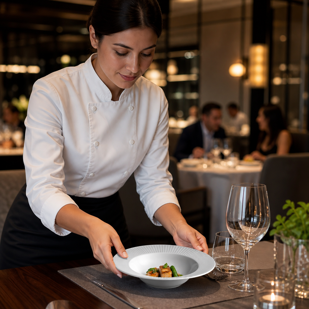 Mid-Rimmed Bowls 240mm Porcelain for Fine Dining (Pack of 24)
