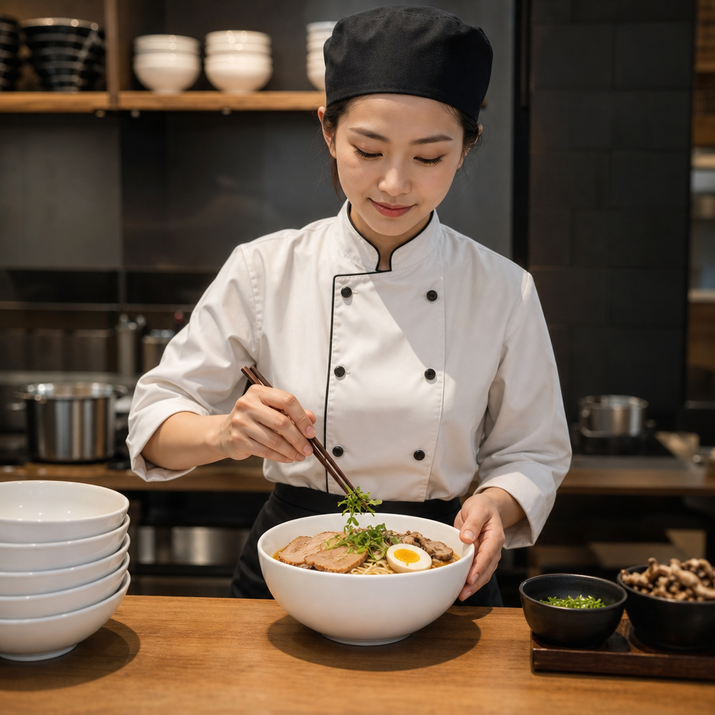 Noodle Bowls 37.8oz Porcelain for Catering & Hospitality (Pack of 6)