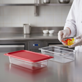 Polypropylene Red Seal Lid for 1/3 GN Containers